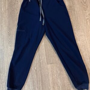 Figs Navy Blue Jogger Scrub Pants